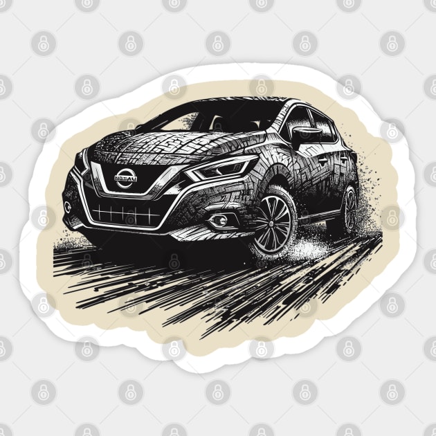 Nissan Versa Sticker by Vehicles-Art